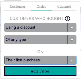 Any discount filter options