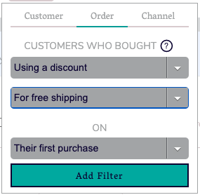 Free shipping discount filter
